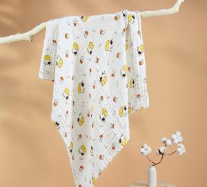 Wholesale Three Layers Super Soft Gauze Fabric 170gsm Clothing Infant Swaddle Wrap from china suppliers