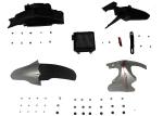 Plastic Motorbike Body Parts Fender Good Painting Reliable Regular Color