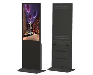 Wholesale FCC 43 Inch Free Standing Kiosk Digital Signage Black And Silvery Color from china suppliers