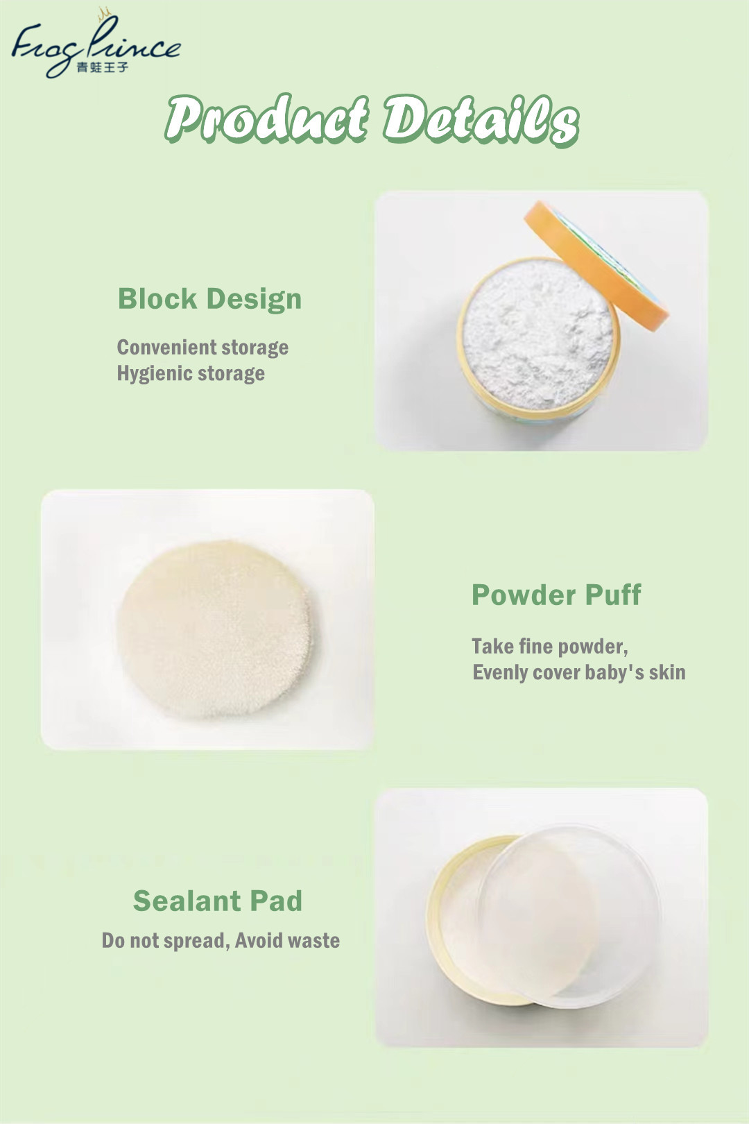 Gentle And Soothing 140g Skin Care Baby Cream Anti Prickly Heat Powder