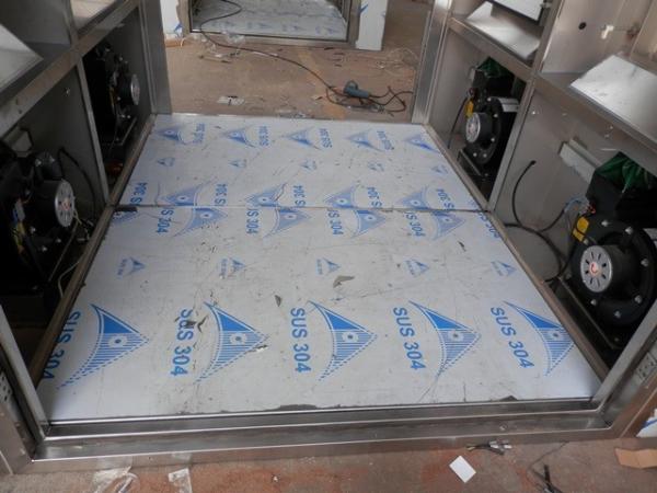 Auto Rolling Door 3 Sides Nozzle Modular Cleanroom Air Shower For Medical