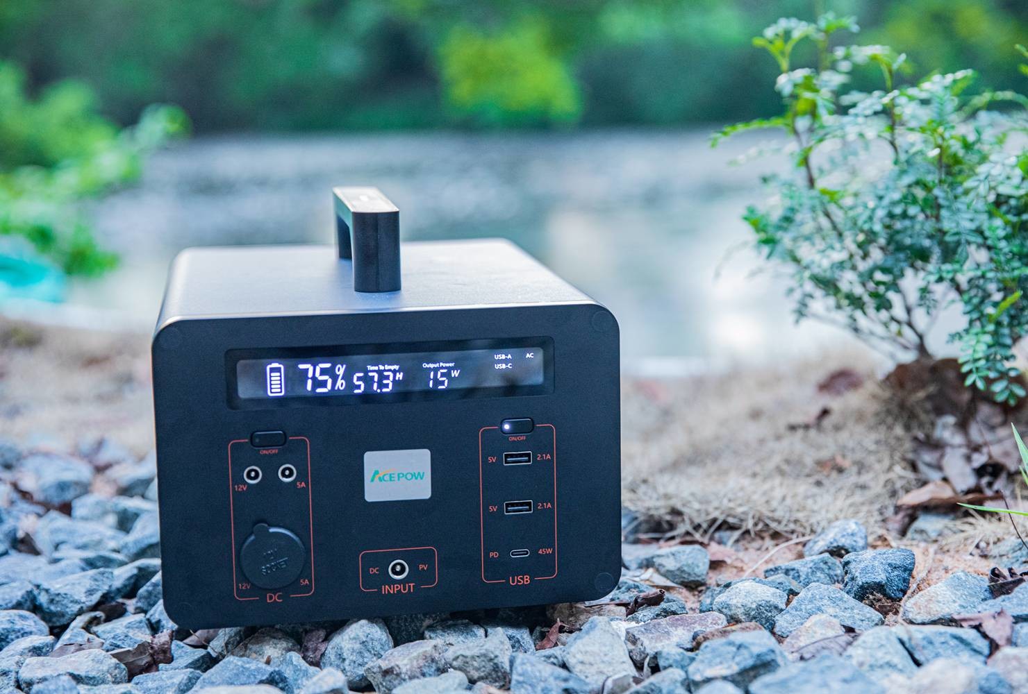 6-7 Hours Lithium Portable Power Station Compact Rechargeable Aluminium Material AH500
