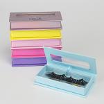 Custom Color Rigid Cardboard Box Cosmetic Packaging Eyelash Boxes With Logo