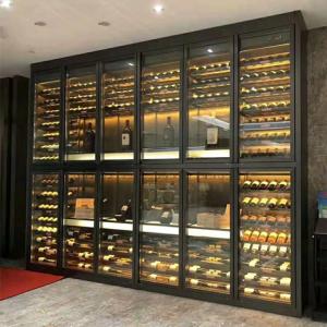Wholesale Wall Hanging Stainless Steel Wine Cabinet luxury Custom For Hotel from china suppliers