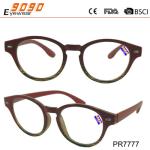New arrival and hot sale plastic reading glasses ,suitable for women and man