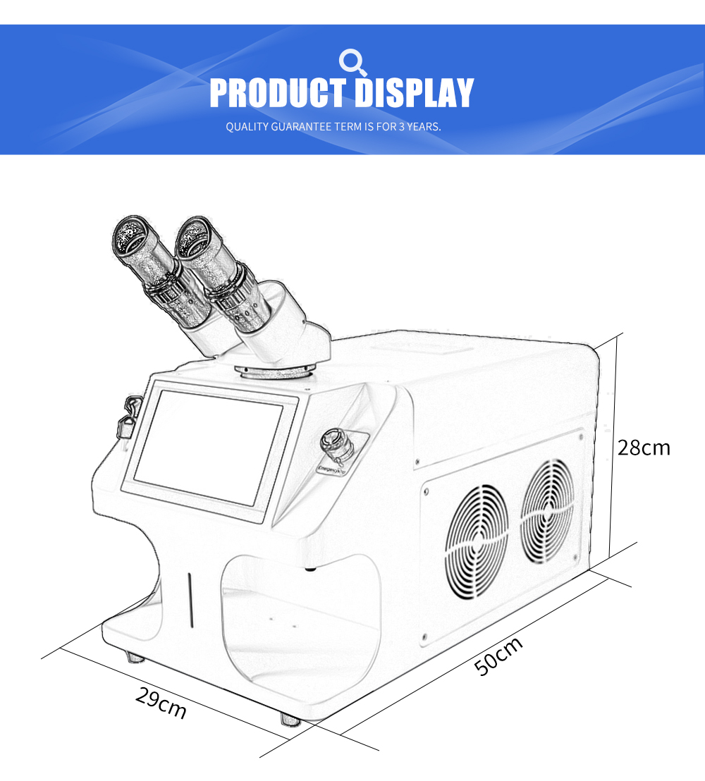 100watt Desktop Jewelry Laser Welding Machine with Easy Operate and Portable Design Advantage