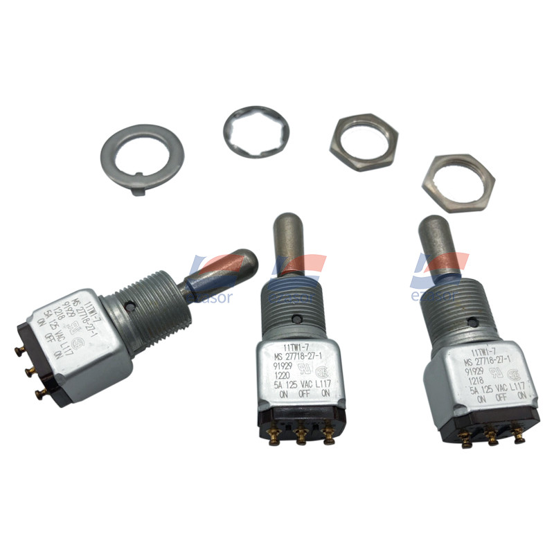 11TW1-7 Single Pole Double Throw Toggle Switch SPDT Non Illuminated
