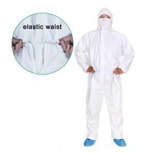 Wholesale Elasticized Wrist Disposable Chemical Coverall Disposable Coveralls Type 5 6 from china suppliers