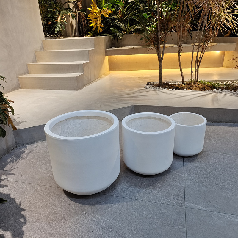 Frost Resistant FFiber Clay Planters For Indoor And Outdoor Plants