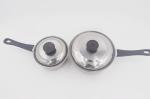 3pcs Hotsale restaurant induction saucepot non-coating stainless steel stew pot