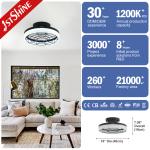 16" LED Ceiling Fan for Bedroom Living Room Dining Room or Office CB Certified