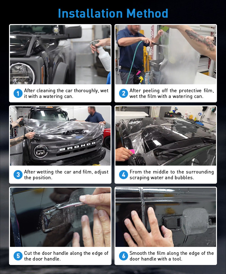 Top Qulaity TPU UltraH15 ppf films Ultra Hydrophobicity Skin Feeling for Car body Self Healing Car Paint Protection Film