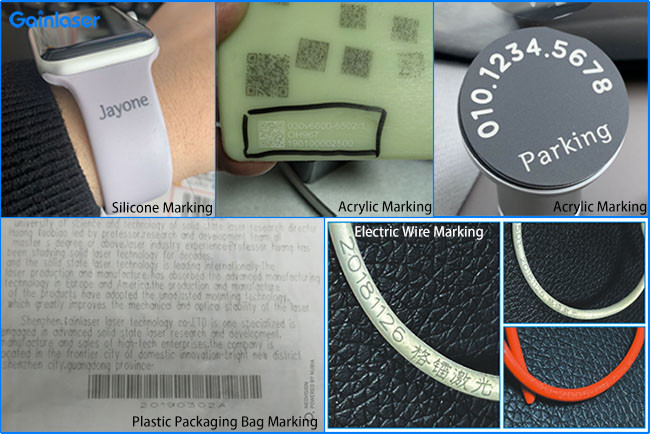 FCC DPSS Uv Laser Marking Machine Plastic PP PE ABS Mouse 355nm