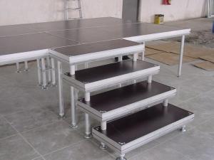 China Aluminum Outdoor  Movable Stage Platform , Portable DJ Stage Outdoor Adjustable Height Stage on sale