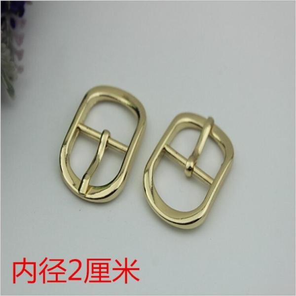 Fashion popular hardware accessories 20 mm zinc alloy gold oval pin buckle for
