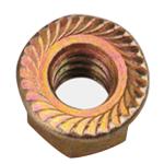 Polished Finish 304 Stainless Steel Hexagonal Flange Nut with Color Zinc Coating