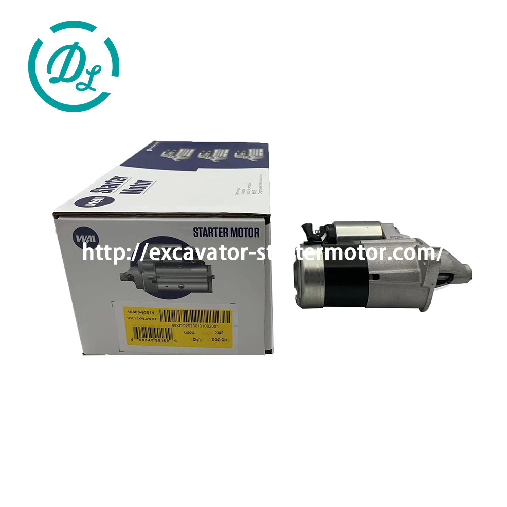 3KW Excavator Starter Motor 12 Volt 16853-63014 0280008321 19162N Kubota Engine