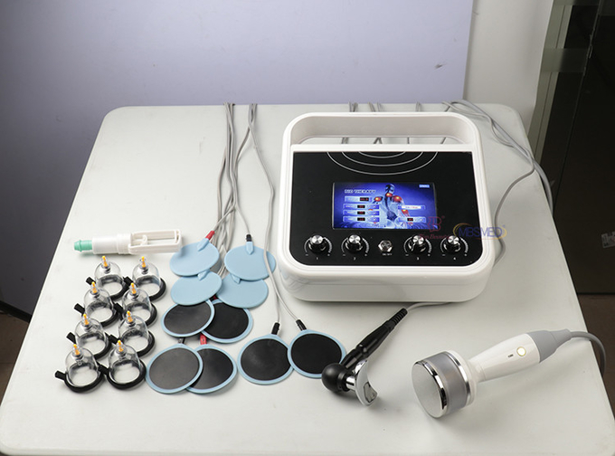 Vacuum Electrode Cupping Therapies Lymph Edema Electric Slimming Russian Wave Ems Muscle Stimulator Machine