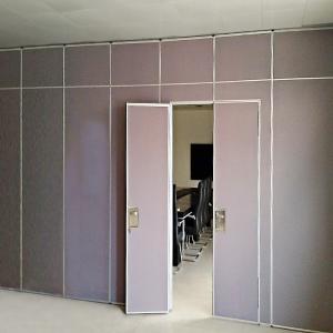 Wholesale Aluminum Acoustic Wooden Sliding Movable Sound Proof Partitions from china suppliers