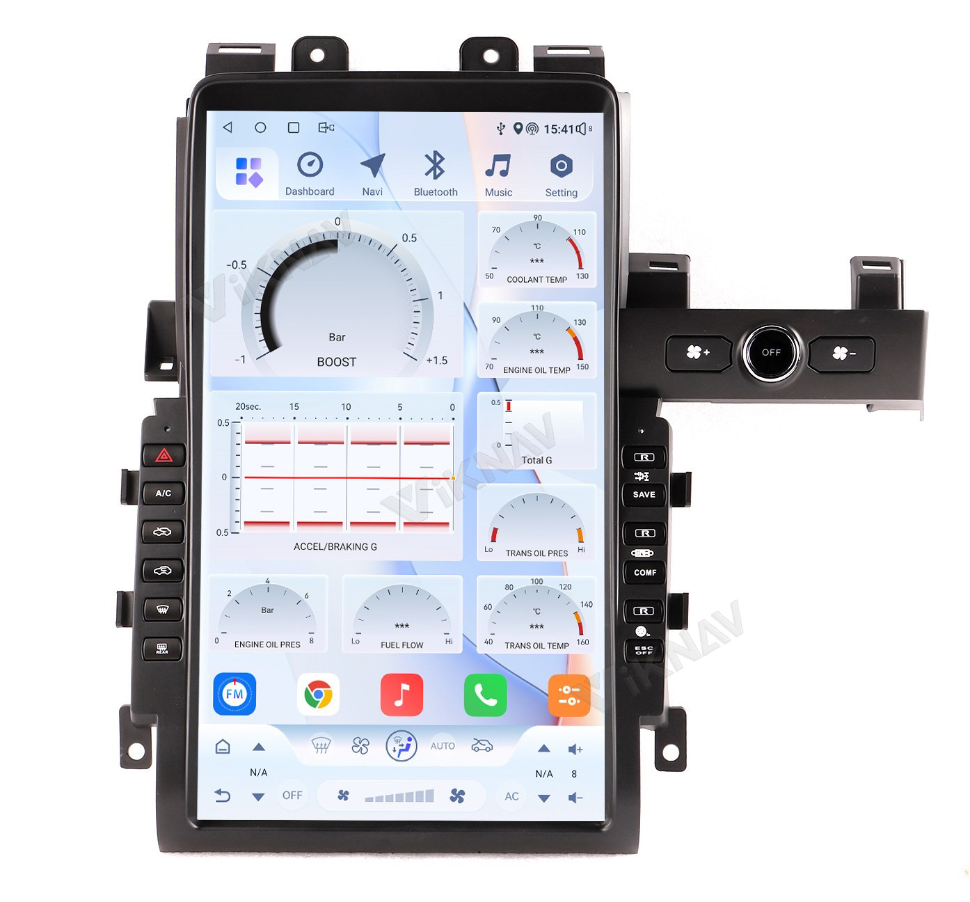 VIKNAV 13.6" Car Radio For Nissan Skyline GTR 2008- 2017 Wirless Carplay GPS Navigation Player