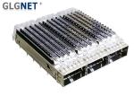 Durable QSFP28 Cage 3 Ports Heat Sink Light Pipes Mated With 100G Optical
