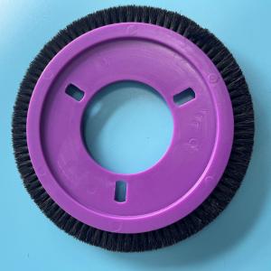 Wholesale Lk Stenter Machine Parts Brush Wheel Purple Plastis Body Black Nylon Hair 3 Holes Easy Installation from china suppliers