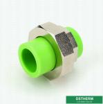 Green ISO15874 Ppr Pipe Accessories Union Size Resistant High Temperatures