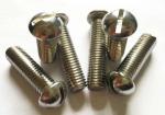ANSI / ASME B18.6.2 Standard Slotted Head Screw , Round Head Fasteners