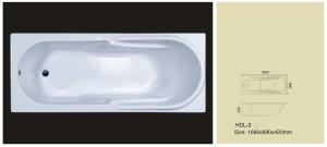 Wholesale Acrylic bathtub, simple bathtub, common bathtub,sanitary ware, bathroom bath tub HDL-03 from china suppliers