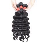 Custom Color Human Virgin Hair Weave , Loose Wave Weave Human Hair Smooth