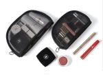 Portable small cosmetic bag girl web celebrity black double layer mesh