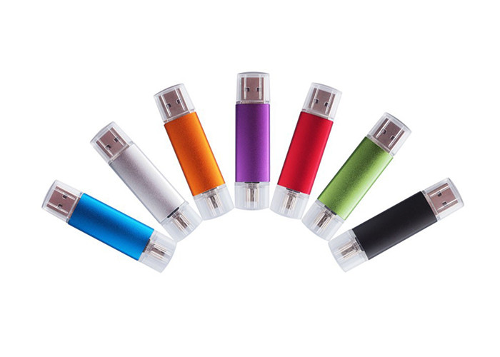 128g Purple Otg Usb Flash Drive With Color Printing Logo For Moblie Phone