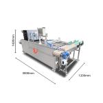 3.5KW Continuous Plastic Food Tray Sealing Machine Tray Heat Sealer For