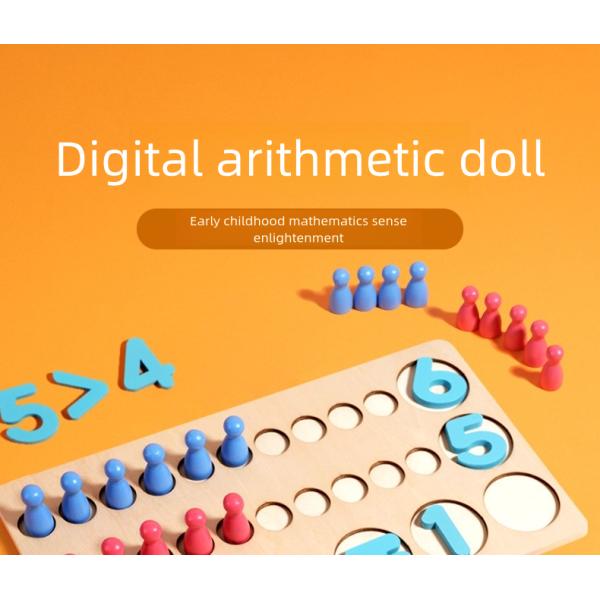Children's Early Education Wooden Digital Arithmetic Doll Parent-child Interactive Educational Toys