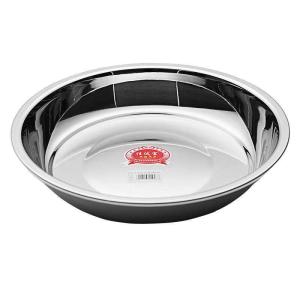 Wholesale 40CM Stainless Steel Round Tray Fruit Plate 0.5mm Thickness Polishing Finished from china suppliers
