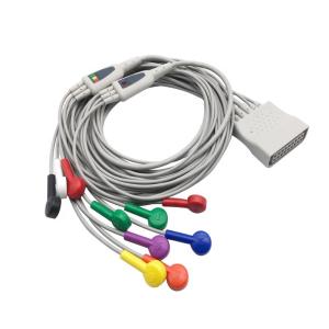 Wholesale 12-lead leadset Diagnostic ECG ST80i cable AHA 1.5m for HP 989803180121 989803180131 from china suppliers