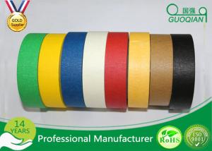 Wholesale Heat Resistance No Residue Colored Masking Tape For Wall / Car Painting from china suppliers