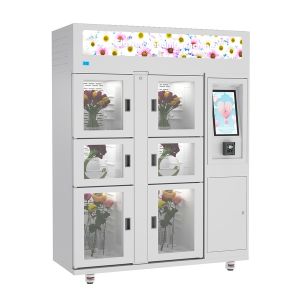 Wholesale Smart Vase Refrigerated Flower Vending Machine Locker For Europe from china suppliers