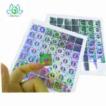 Glossy Valid Silver Foil Hologram Sticker Label , Clear Tamper Proof Stickers