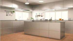 Wholesale Contemporary White Melamine Kitchen Cabinets , Solid Wooden Cupboard For Kitchen from china suppliers