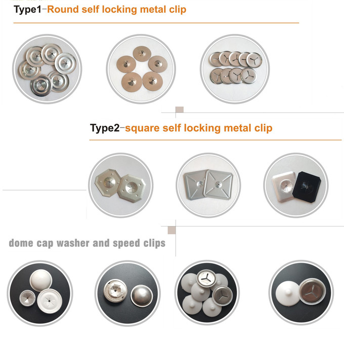 50mm Dia Stainless Steel Insulation Self Locking Washer Round Type