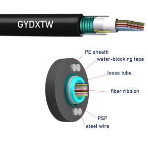 Wholesale Overhead 652D 288 Core HDPE Outer Jacket Optical Fiber Ribbon Cable Multi Tube Gel-Filled Outdoor Optic Fiber Cable from china suppliers