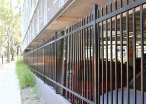 Wholesale CE Waterproof Steel Garden Fencing Panels , 2.4m Wide High Security Fence from china suppliers