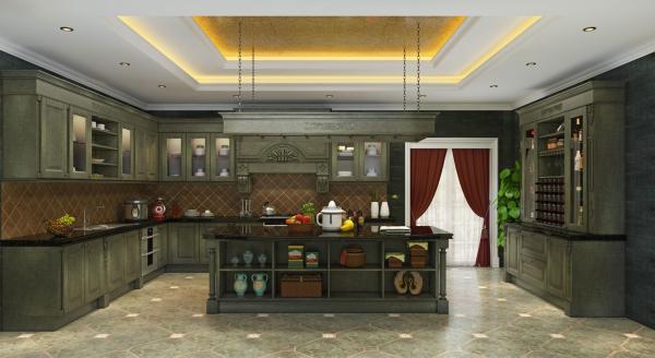 Nature-Inspired Elegance And Timeless Sophistication Forest Green Kitchen