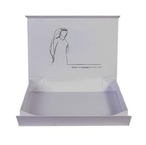 Wholesale White Rigid Magnetic Gift Box CMYK Pantone Collapsible Paper Box from china suppliers