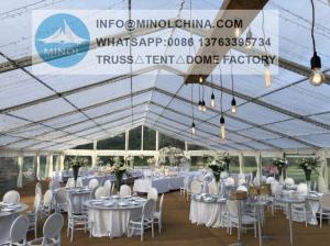 Wholesale Customized Size Transparent Decorating Wedding Nigeria Tent 200 People from china suppliers