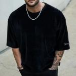 Luxury Quality Cotton Loose Fit Little Drop Shoulder Brand Blank Oversized Men T