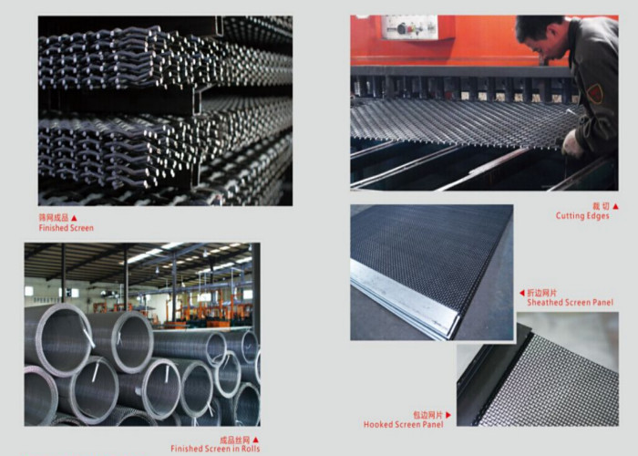 Crusher And Screening Parts 500mm Vibrating Screen Mesh Plain Weave