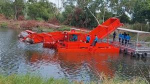 Wholesale Diesel Powered Water Hyacinth Harvester With Enclosed Cabin 15.5mx6.52x3 M from china suppliers