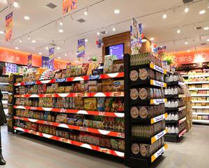 Wholesale 1.875mm Led Bar Bottle Display Shelves For Supermarket Retail Store from china suppliers